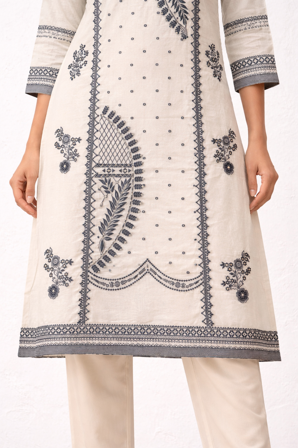 Noor Woven Kurta Set