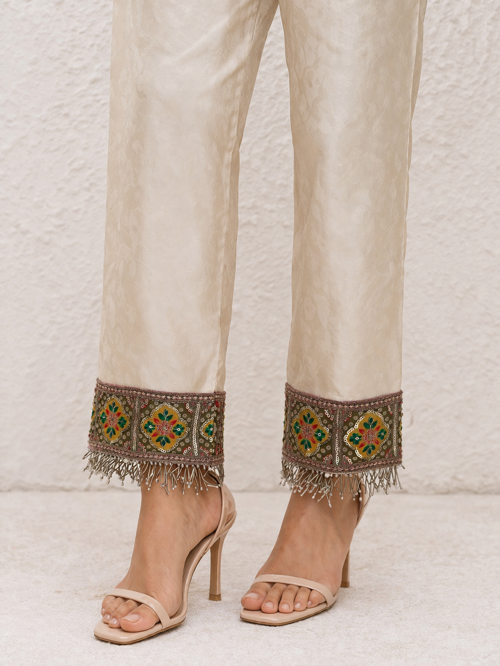 Mehrab Self Print Kurta Set