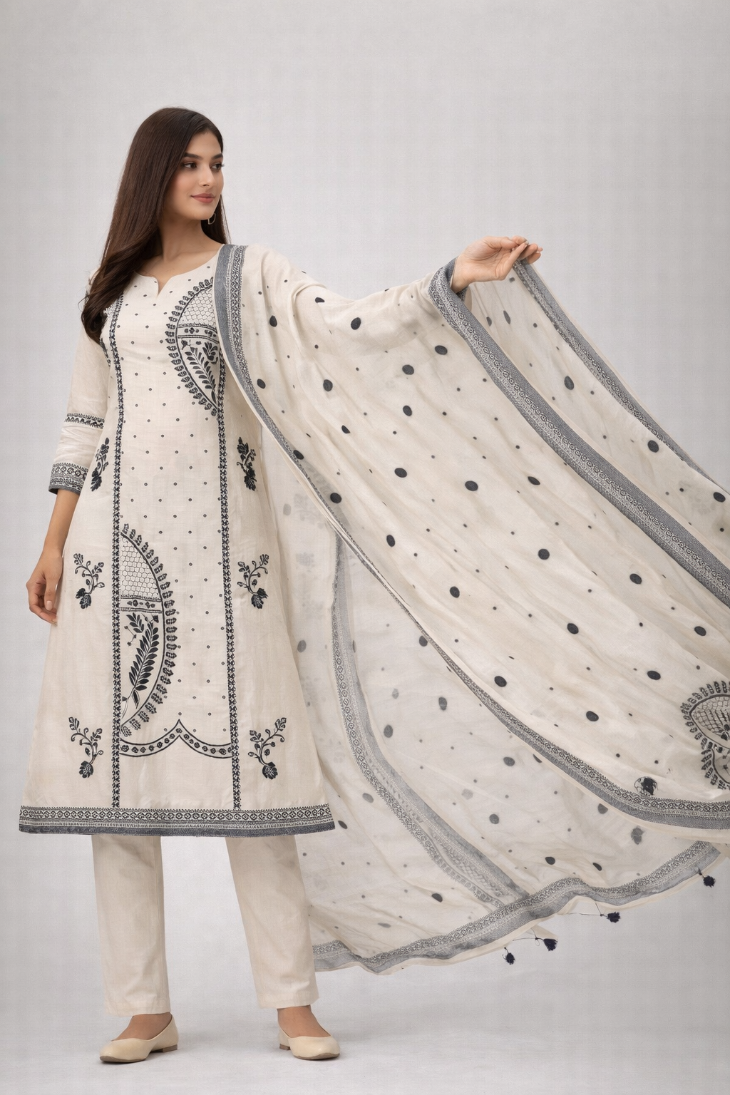 Noor Woven Kurta Set