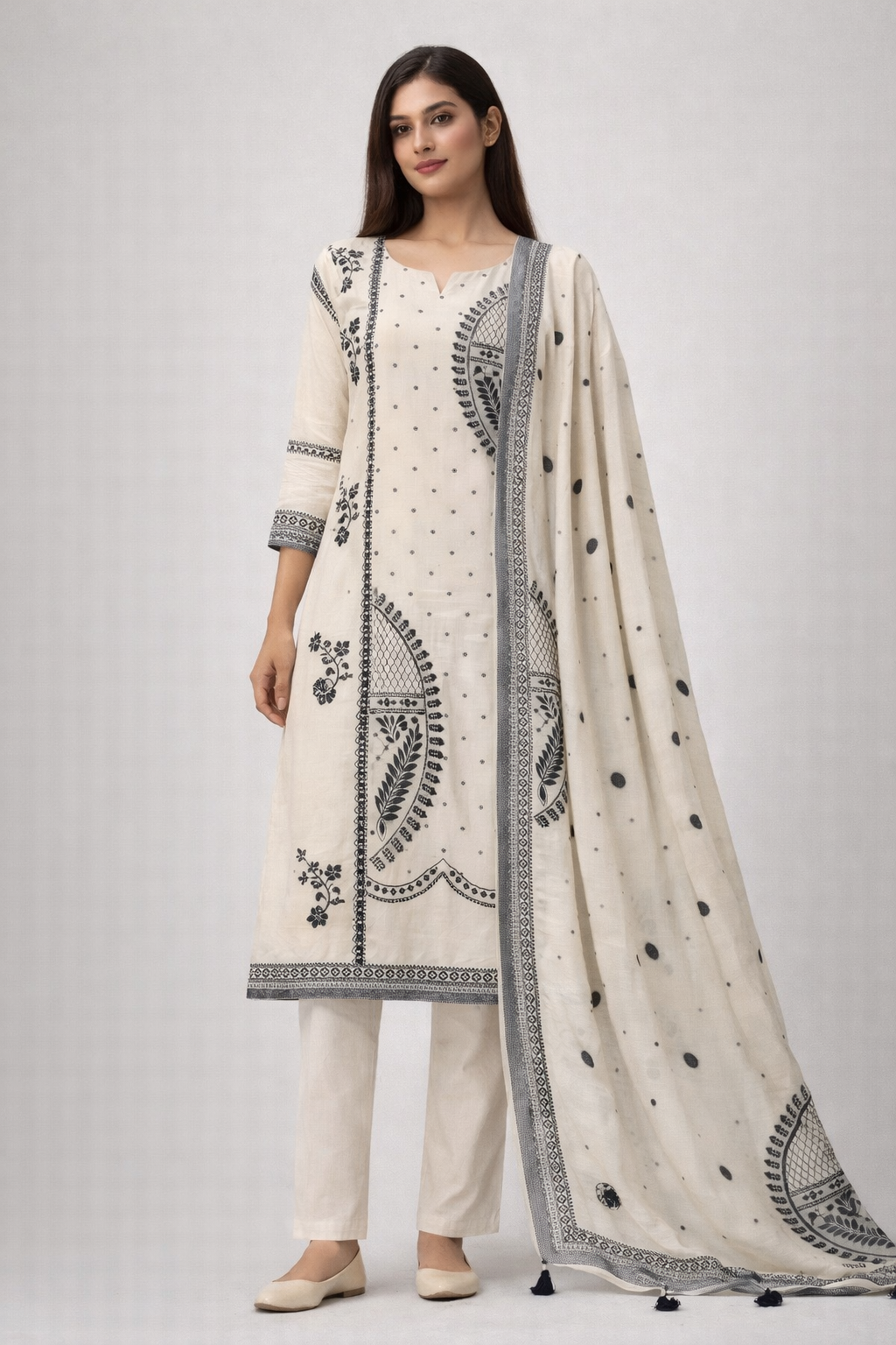 Noor Woven Kurta Set