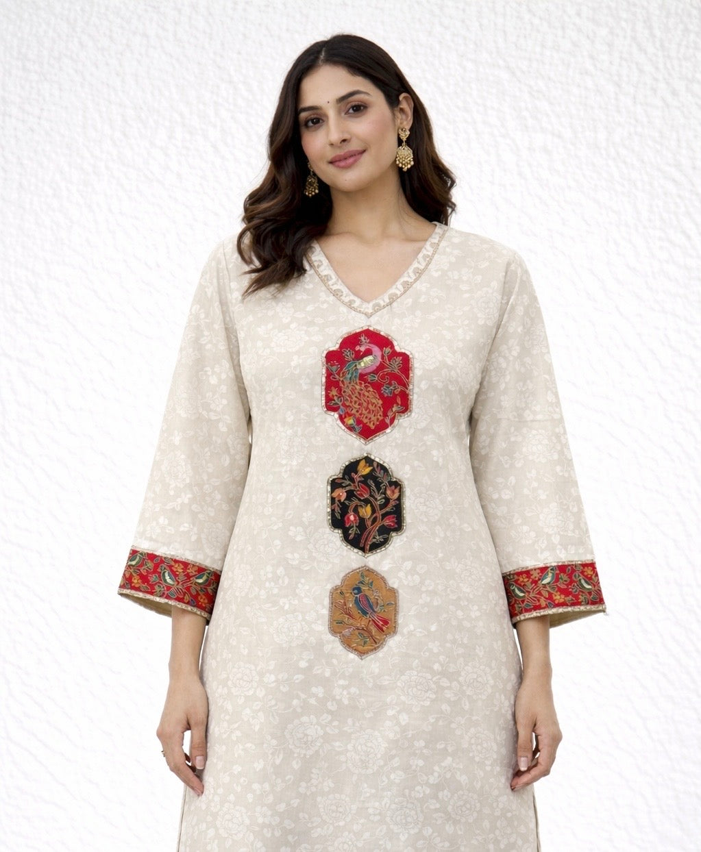 Noor Self Print Kurta Set