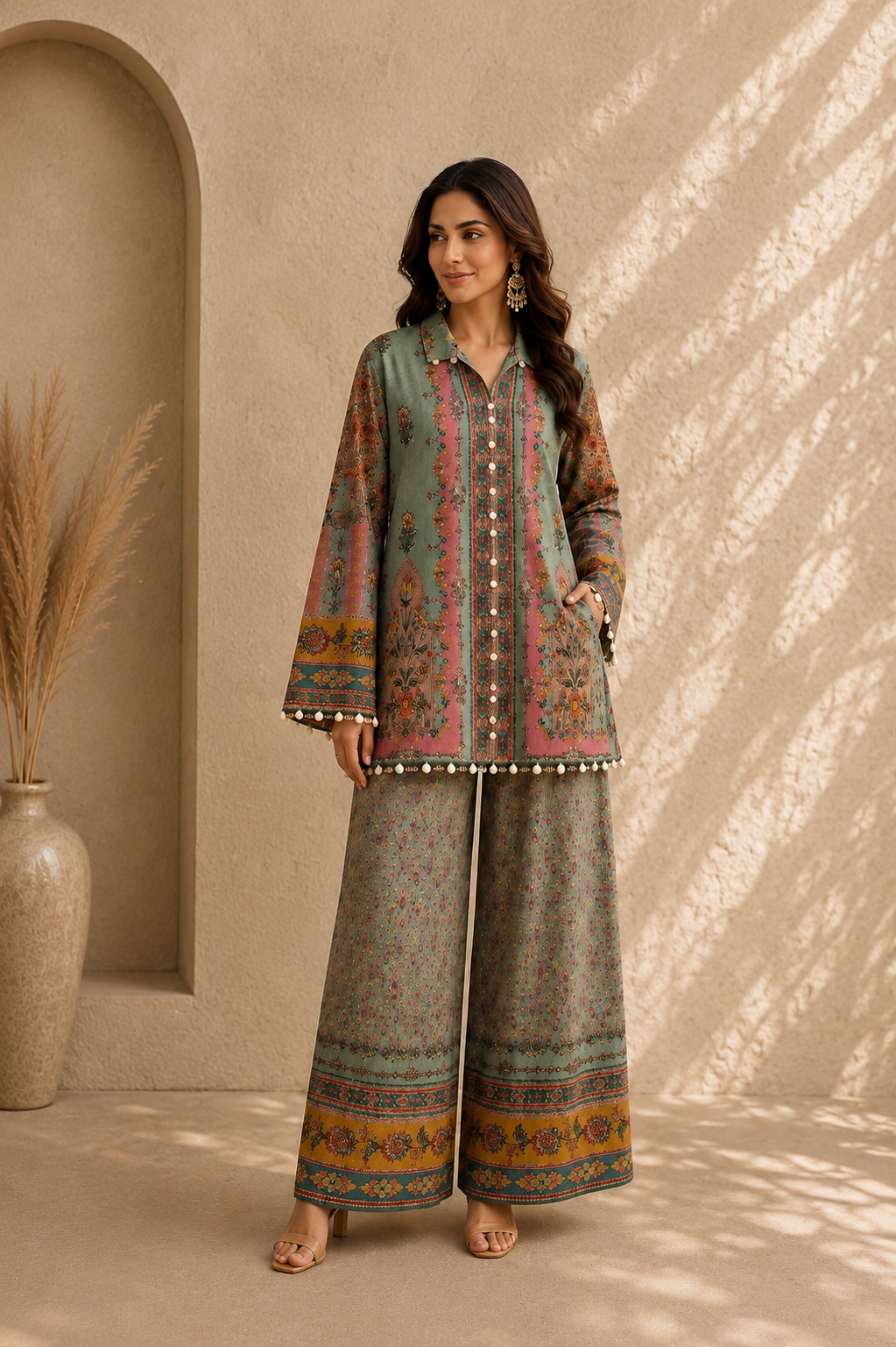 Sage Blossom Co-ord Set