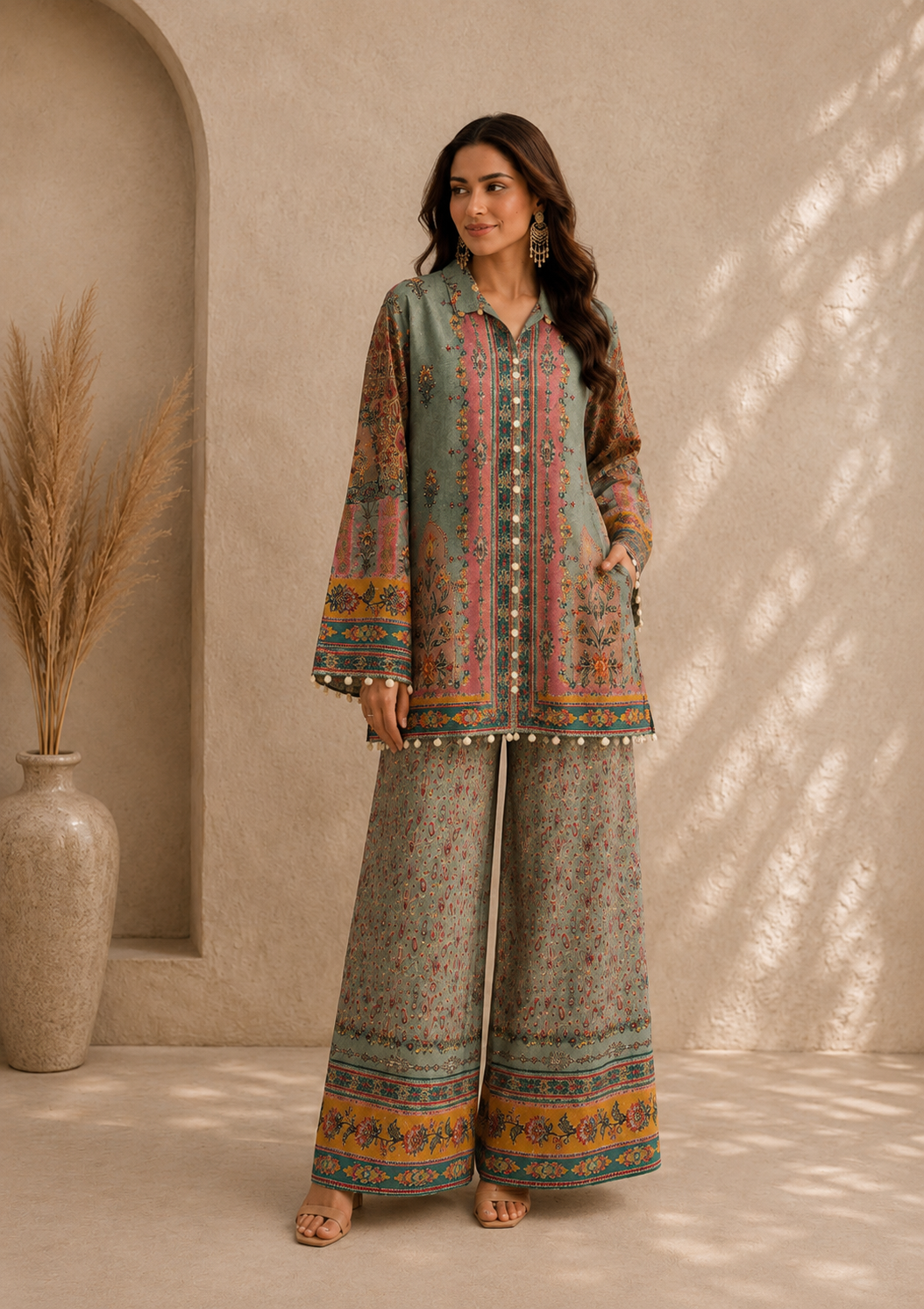Sage Blossom Co-ord Set