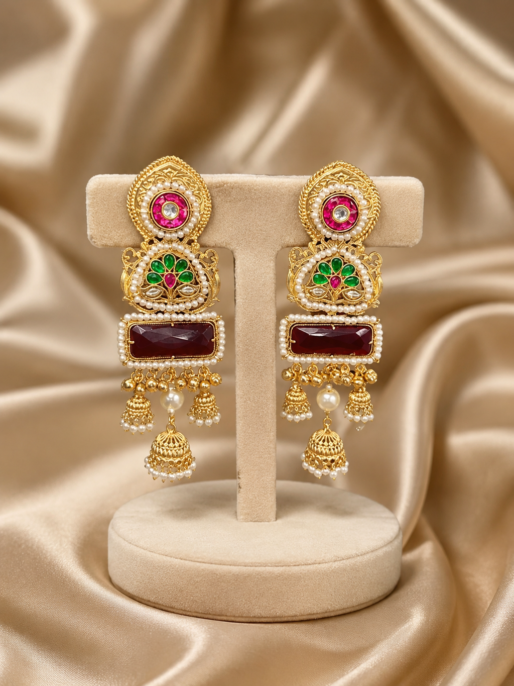 Brass Kashmiri Earrings