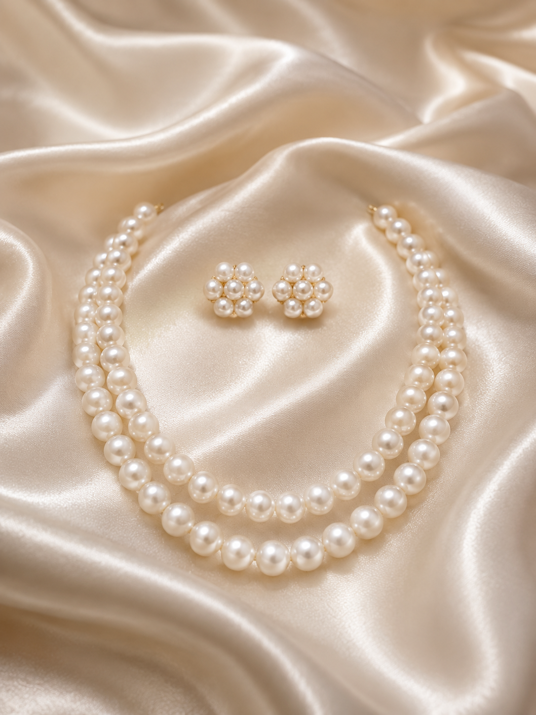 Classic Pearl Necklace Set