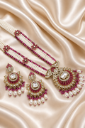 Pearl Kundan Long NecklaceSet