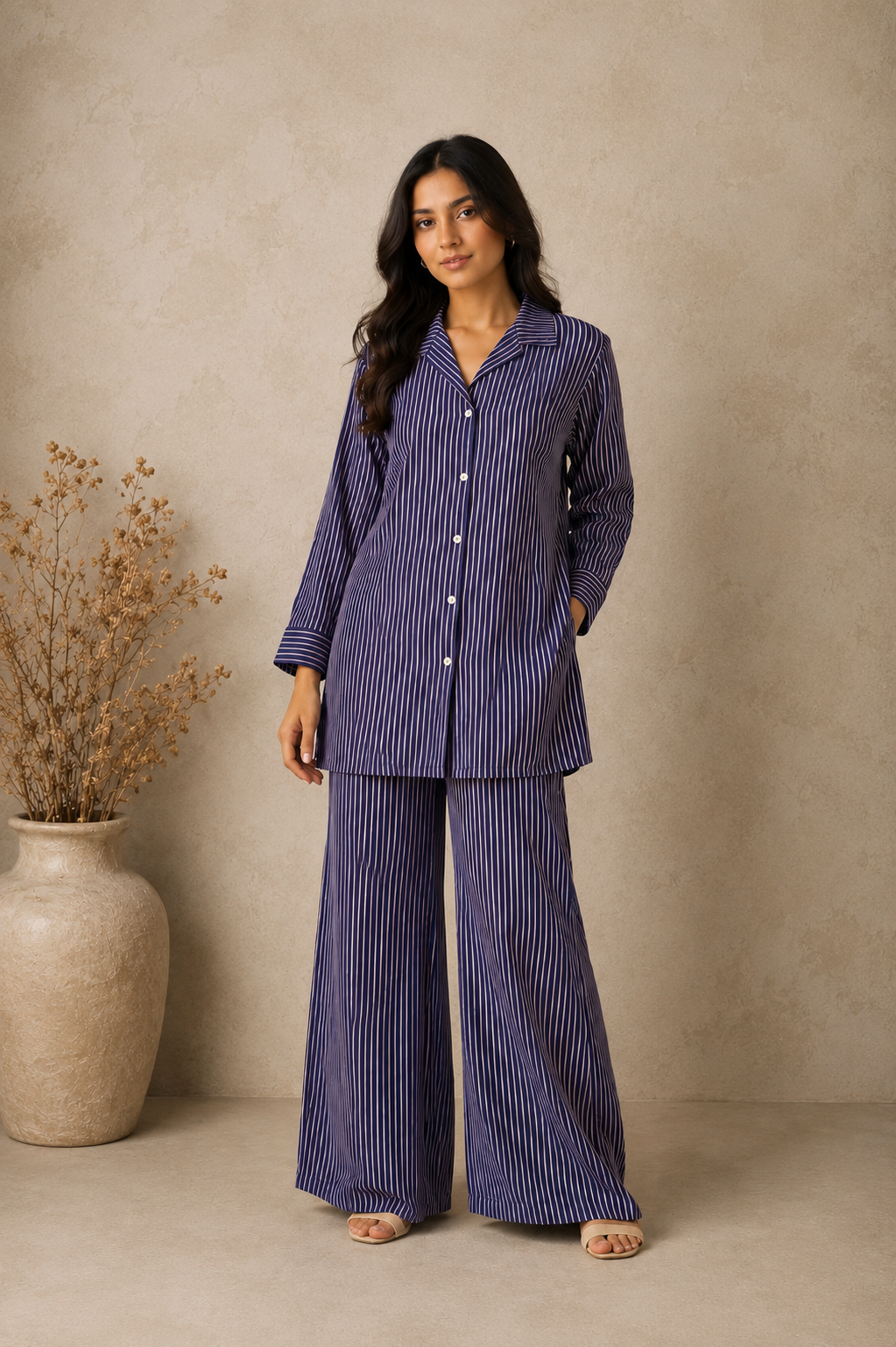 Striped Crepe Co-ord